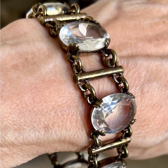J. Crew vintage style large crystal bracelet. - Picture 5 of 7